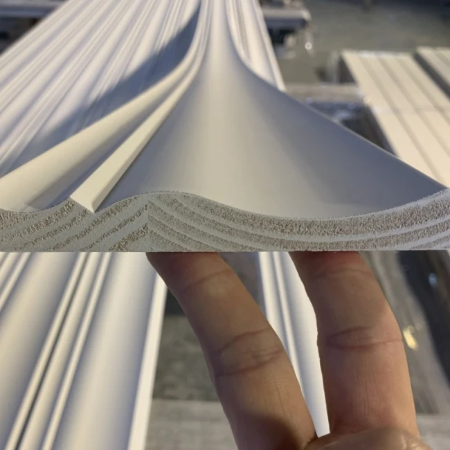 Decorative Primed Wooden Crown Mouldings For Ceiling