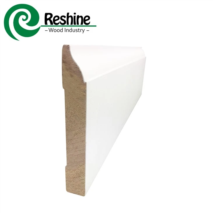 China White základná MDF lišta